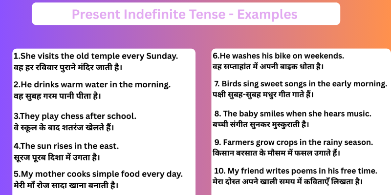 Present-Indefinite-Tense